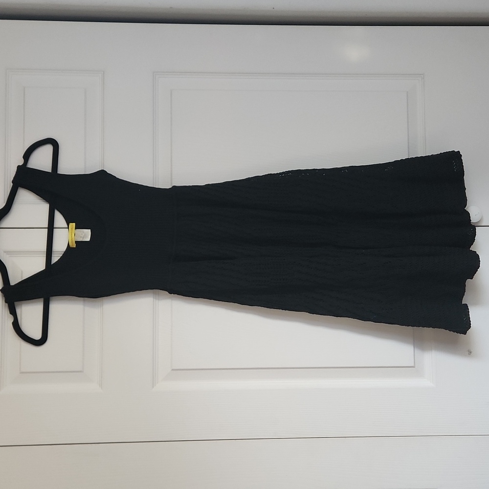 Catherine Malandrino Black Knit Sheath Dress Small